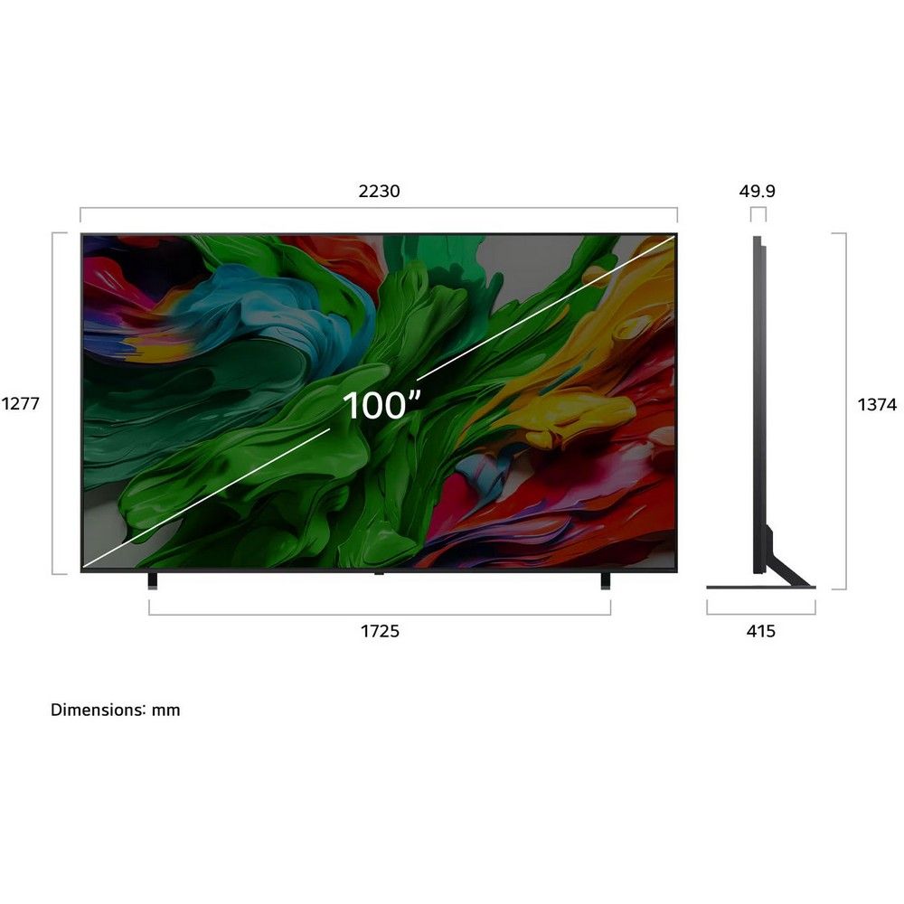 Телевизор LG 100QNED86A6, QNED, 4K UHD, чер. титан, смарт ТВ - изображение 2