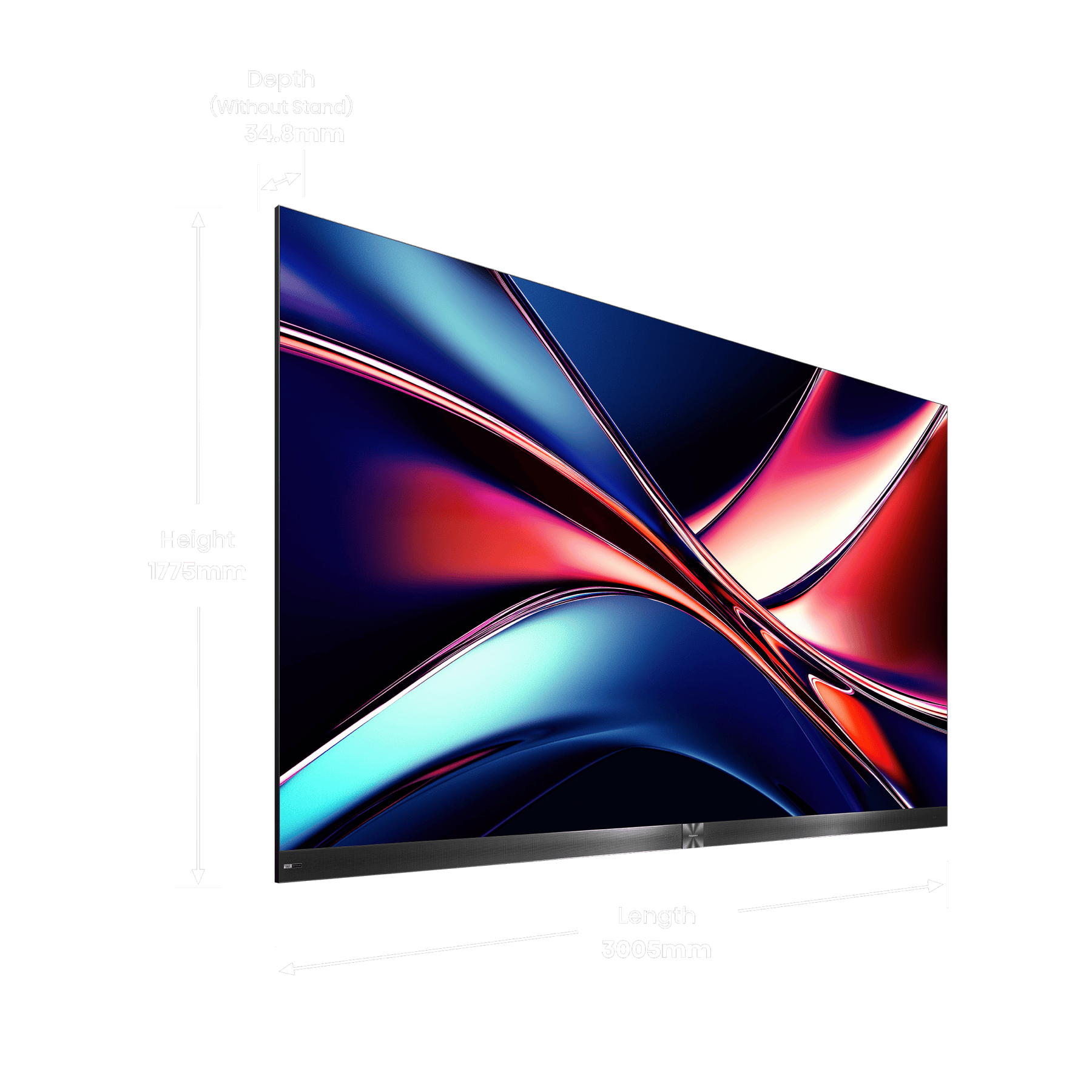 Hisense 136MX, Micro LED, 4K Ultra HD, СМАРТ ТВ, Vidaa, черный - изображение 5
