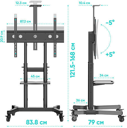 Стойка для телевизора ONKRON TS1891, 50-90" - изображение 4