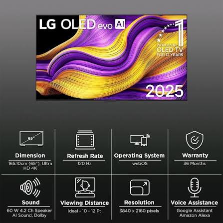 Телевизор LG OLED48G5LS, 4K UHD, OLED evo  - изображение 3