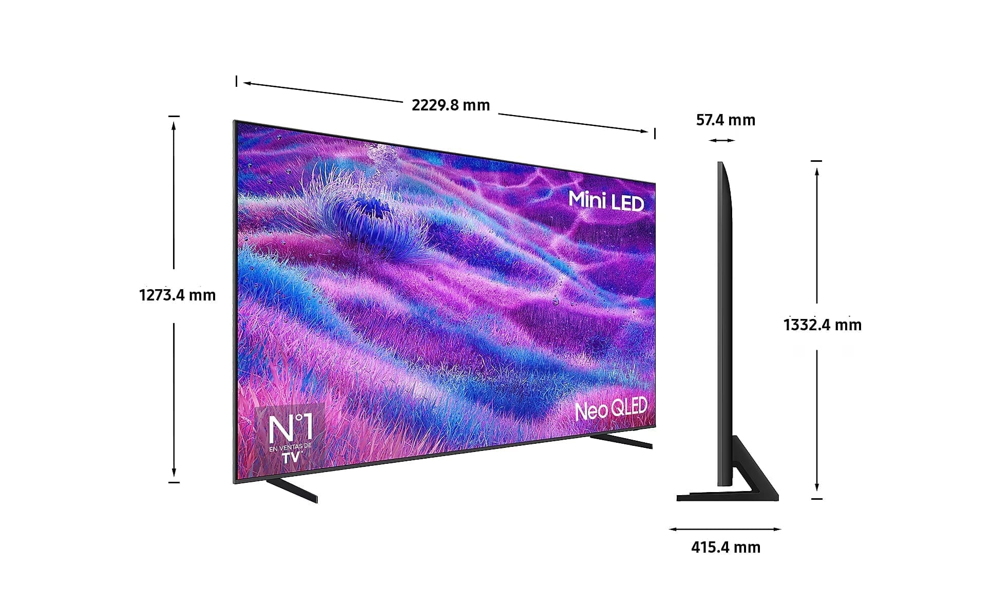 Телевизор Samsung QE100QN80FAUXRU, 4K Ultra HD, Neo Qled, Smart TV - изображение 4